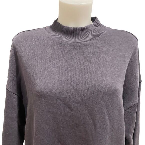 Sweaty Betty Women's Size 8-10 One & Done Sweatshirt Dress Long Sleeve Gray NWT - Picture 4 of 14